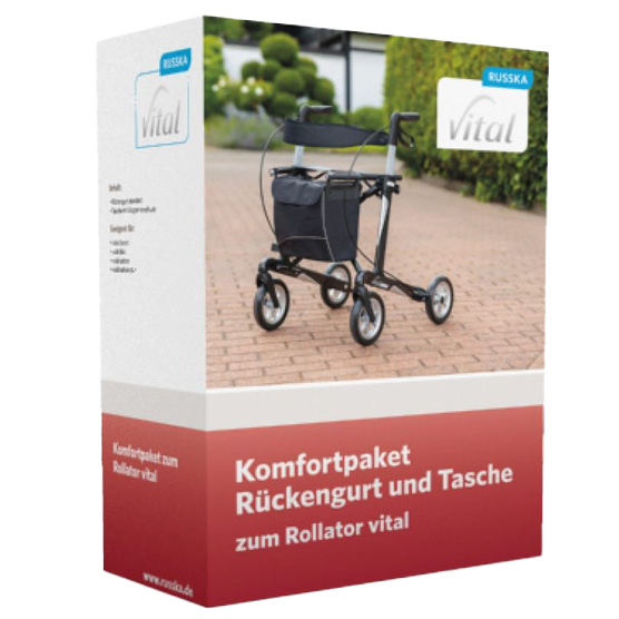 Stockhalter von Russka für die Rollatorserie Vital.
