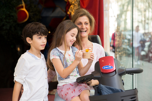 Das neue E-Mobil Orion Pro der Firma Invacare.